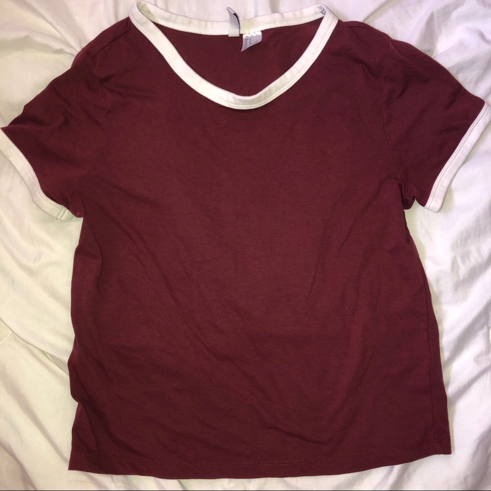 Burgundy T-shirt